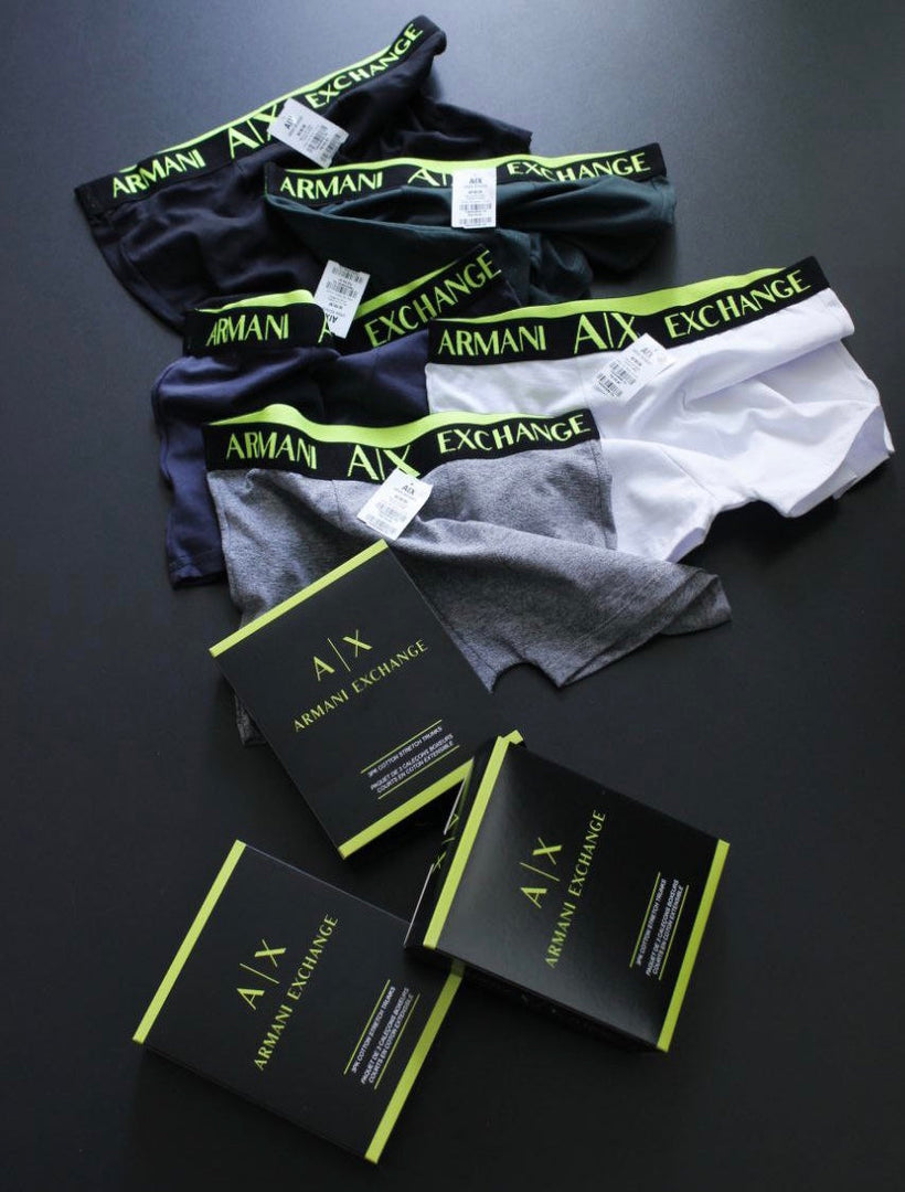 paquete de 9 calzoncillos Armani Exchange Green