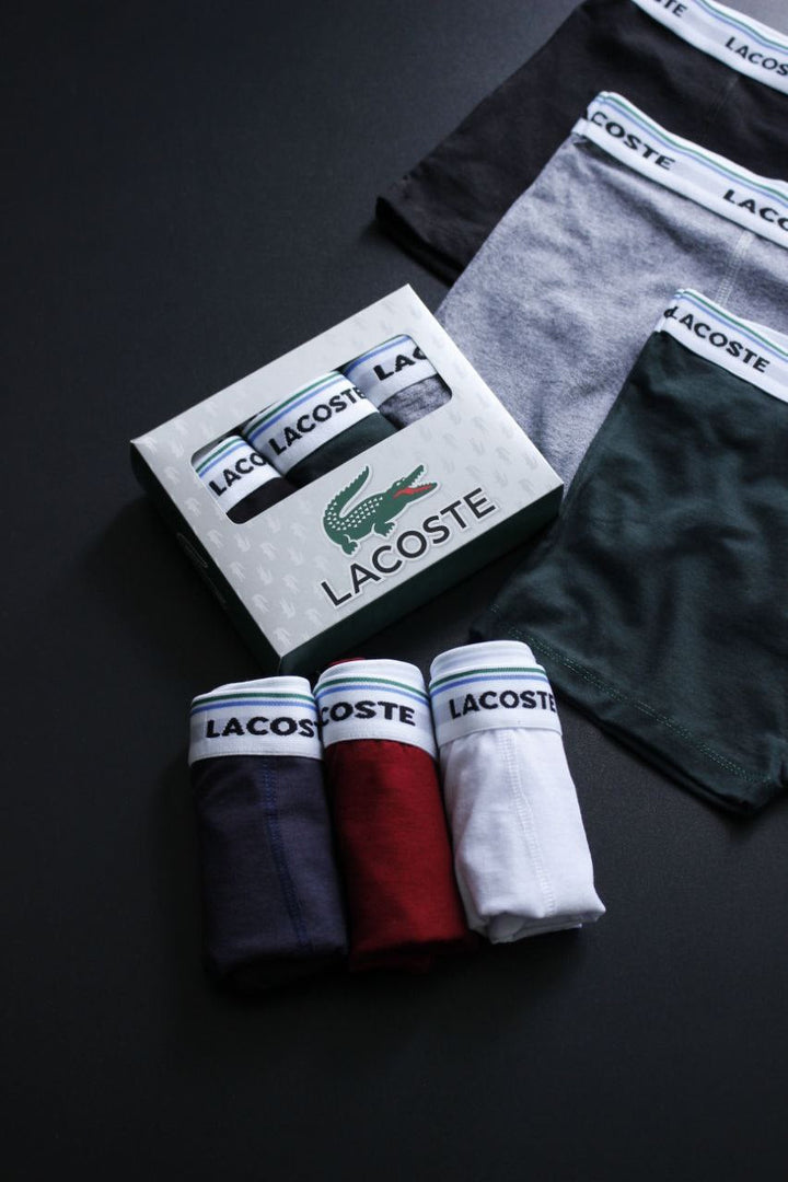 KIT 6 cuecas Lacoste Basic